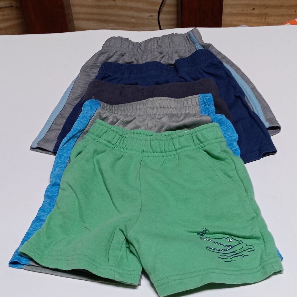 Lot of 5 Toddler Boy Shorts Size 2T Mixed Styles Everyday Wear